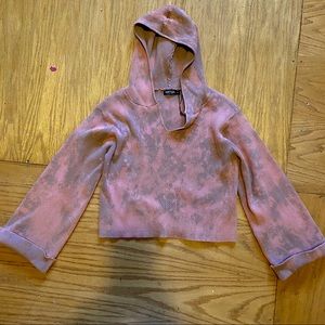 Bleach dye hoodie co-ord